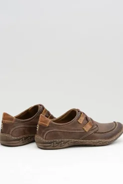Hot Boto Skórzane Męskie Brązowe Półbuty Elton