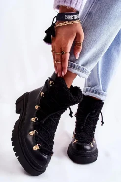 Damskie Trapery|Botki Sznurowane><noscript><img width=