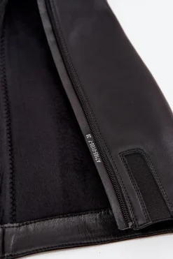 Clearance Maciejka Skórzane Ocieplane Kozaki Damskie Na Obcasie A7165-01 Czarne Czarny