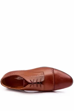 Best Boto Skórzane Półbuty Bednarek 723 Brązowe