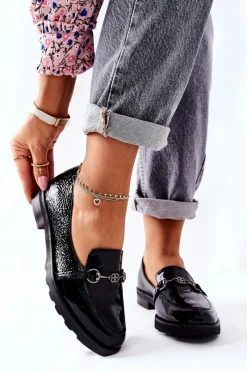 Półbuty Lakierowane|Półbuty Skórzane>Boto Skórzane Półbuty Nicole Lakierowane Czarne 2667