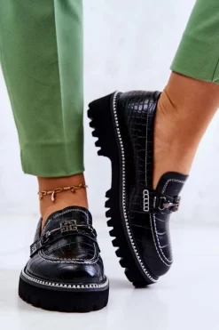 Mokasyny Damskie Skórzane><noscript><img width=