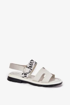 Sandały Płaskie><noscript><img width=