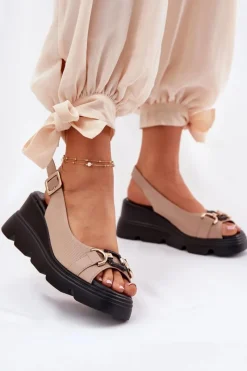 Sandały Z Cholewką|Sandały Na Koturnie><noscript><img width=