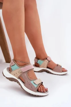 Sandały Płaskie><noscript><img width=