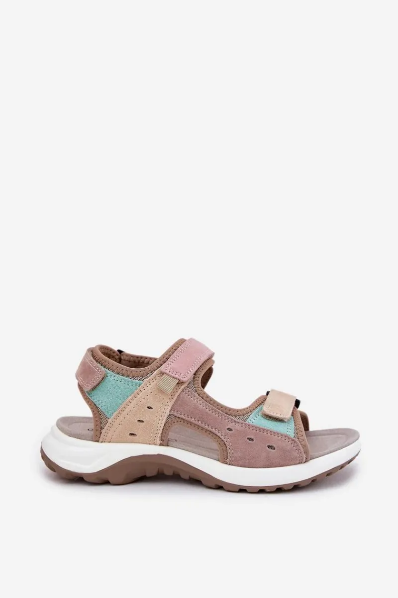 Sandały Płaskie>Buty damskie Vinceza Skórzane Sandały Damskie Sportowe McKeylor 95347 Beżowe Beżowy