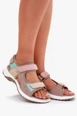 Sandały Płaskie><noscript><img width=