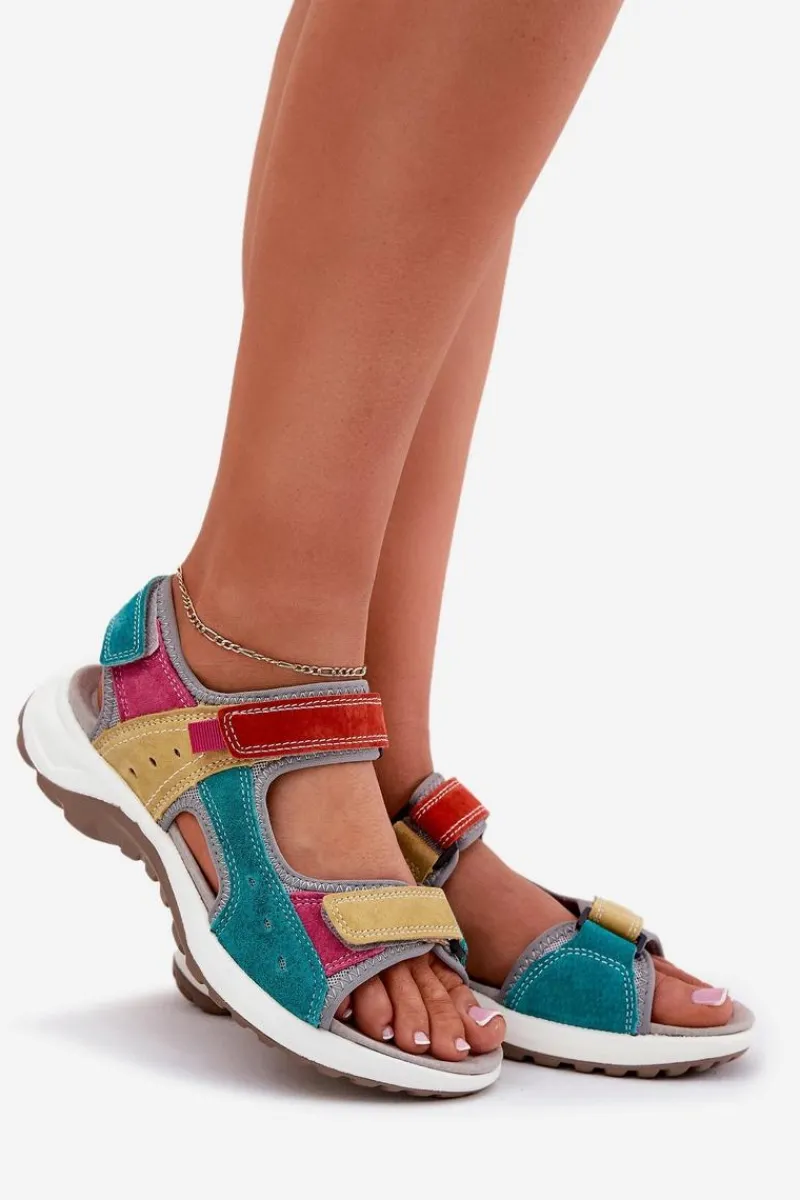 Clearance Buty damskie Vinceza Skórzane Sandały Damskie Sportowe McKeylor 95347 Multikolor Wielokolorowy