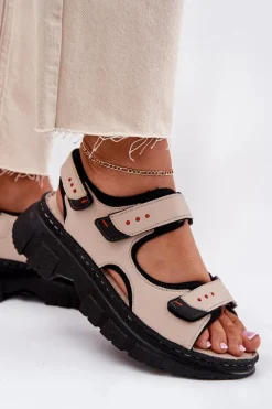 Sandały Płaskie><noscript><img width=