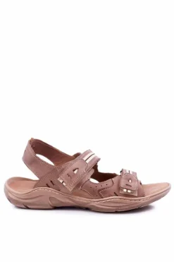 Best Boto Skórzane Sandały Męskie Brązowe Lop