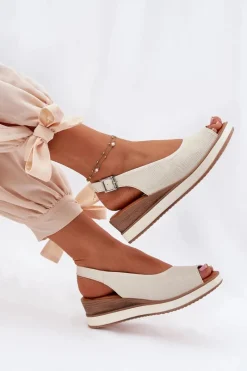 Sandały Z Cholewką|Sandały Na Koturnie><noscript><img width=