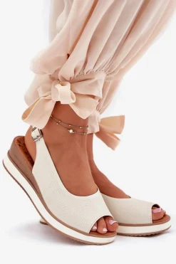 Sandały Z Cholewką|Sandały Na Koturnie><noscript><img width=