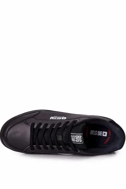 New Skórzane Tenisówki Memory Foam Big Star II174169 Czarne Męskie Trampki Męskie Big Star|Trampki Niskie