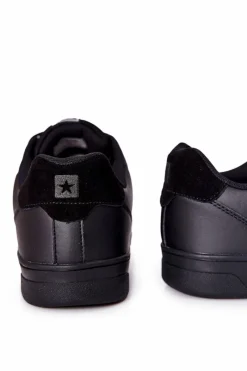 New Skórzane Tenisówki Memory Foam Big Star II174169 Czarne Męskie Trampki Męskie Big Star|Trampki Niskie