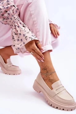 Mokasyny Damskie Skórzane|Mokasyny Na Platformie><noscript><img width=