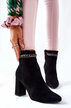 Botki Na Słupku|Czarne Botki><noscript><img width=