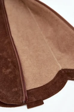 Outlet Skórzane Zamszowe Kozaki Kowbojki Ocieplane 4224 Czekoladowe Damskie Kozaki Ocieplane|Kozaki Wiosenne