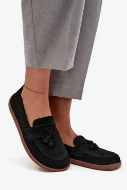 Mokasyny Damskie Zamszowe|Barefoot><noscript><img width=