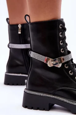 Damskie Trapery|Botki Sznurowane><noscript><img width=