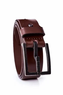 New Big Star Shoes Skórzany Pasek Męski Big Star HH674105 Brązowy