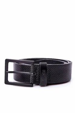 Sale Big Star Shoes Skórzany Pasek Męski Big Star HH674112 Czarny