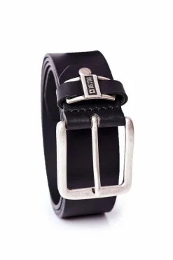 Paski>Big Star Shoes Skórzany Pasek Męski Big Star HH674109 Czarny