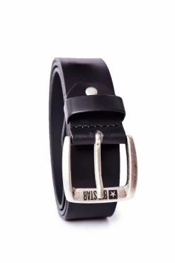 Online Skórzany Pasek Męski Big Star HH674108 Czarny Paski