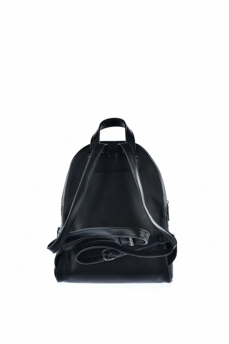 Sale Skórzany Plecak Big Star JJ574024 Czarno-Srebrny Plecaki