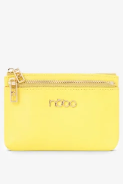 New Nobo Skórzany Portfel Damski NPUR-LR0150-C008 Limonkowy