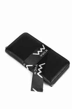 Best Boto Skórzany Portfel Na Suwak Czarny Mille