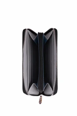 Best Boto Skórzany Portfel Na Suwak Czarny Mille