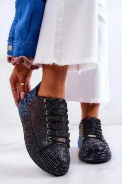 New GOE Sneakersy Buty Sportowe Dżety JJ2N4050 Czarne