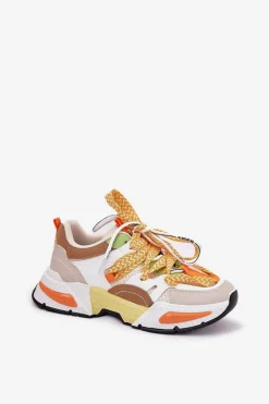 Discount Sneakersy Buty Sportowe Damskie Z Podwójnym Sznurowaniem Multikolor Efobell Damskie Buty Sportowe Na Platformie|Sneakersy Damskie