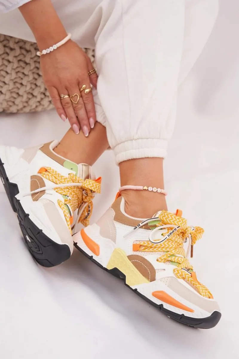 Discount Sneakersy Buty Sportowe Damskie Z Podwójnym Sznurowaniem Multikolor Efobell Damskie Buty Sportowe Na Platformie|Sneakersy Damskie