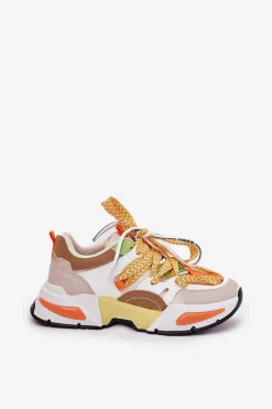 Discount Sneakersy Buty Sportowe Damskie Z Podwójnym Sznurowaniem Multikolor Efobell Damskie Buty Sportowe Na Platformie|Sneakersy Damskie