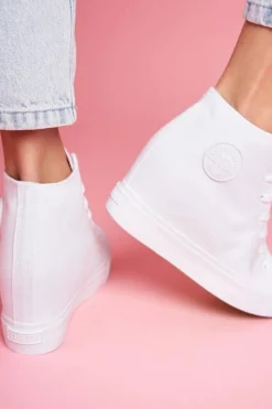 Discount Big Star Shoes Sneakersy Damskie Big Star Białe FF274A192 Biały