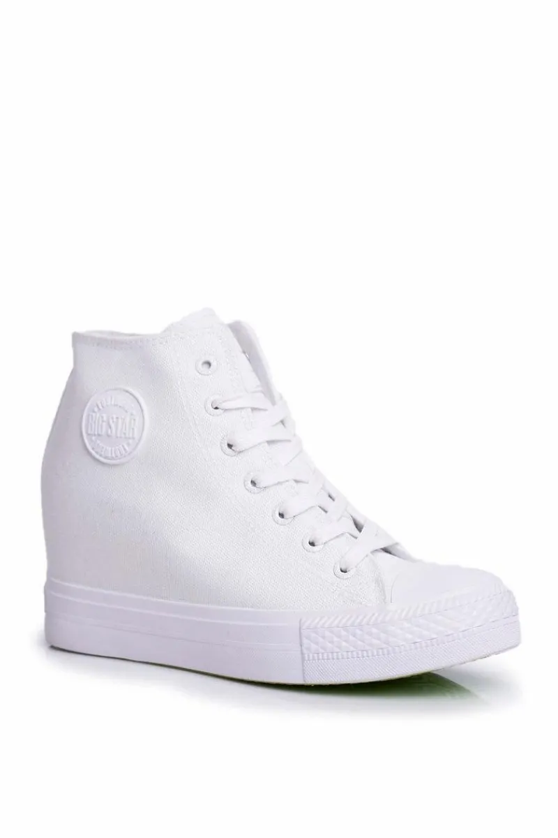Discount Big Star Shoes Sneakersy Damskie Big Star Białe FF274A192 Biały