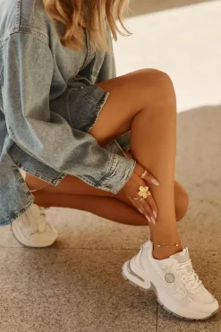 Hot Sneakersy Damskie Big Star RR274A191 Białe Damskie Buty Sportowe Na Platformie|Buty Sportowe Big Star