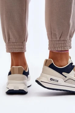 Big Star Shoes Sneakersy Damskie Big Star NN274A092 Beżowe