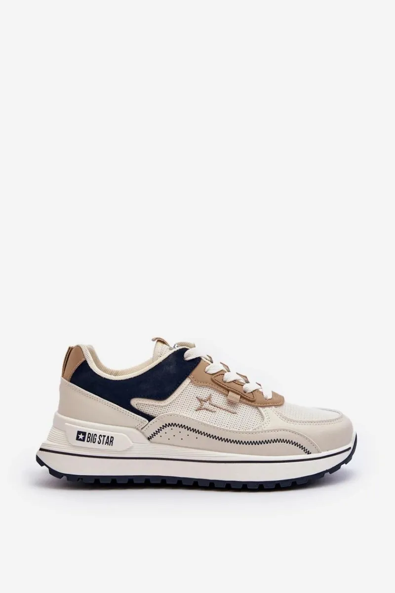 Big Star Shoes Sneakersy Damskie Big Star NN274A092 Beżowe