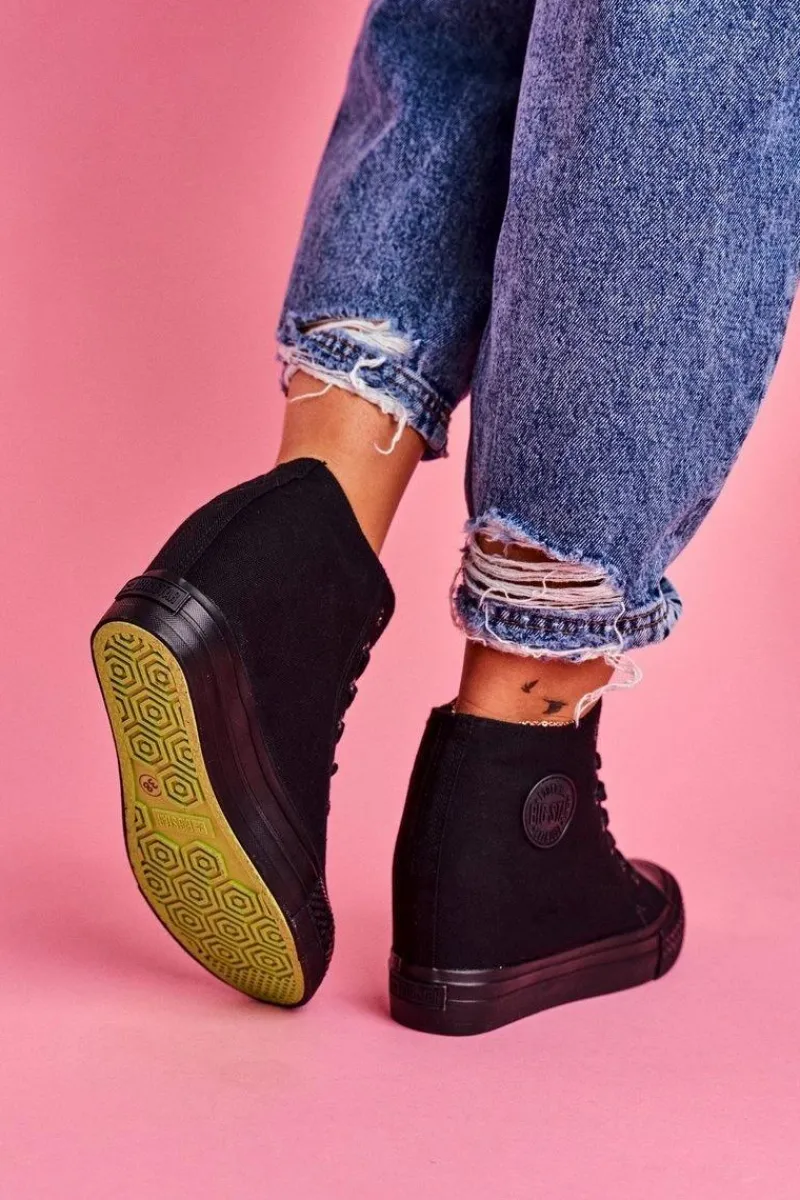 Trampki Damskie Big Star|Big Star>Big Star Shoes Sneakersy Damskie Big Star Czarne FF274A191