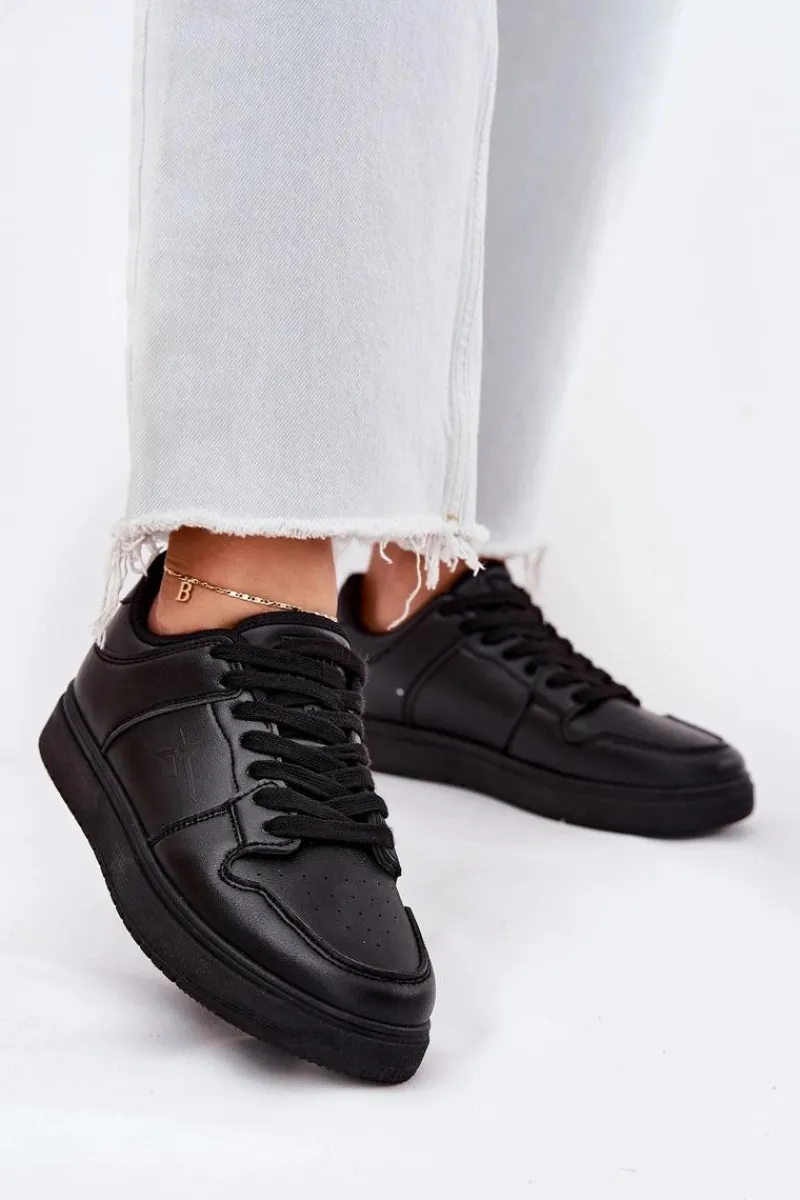 Sneakersy Damskie|Buty Sportowe Big Star>Big Star Shoes Sneakersy Damskie Big Star RR274A242 HI-POLY SYSTEM Czarne Czarny