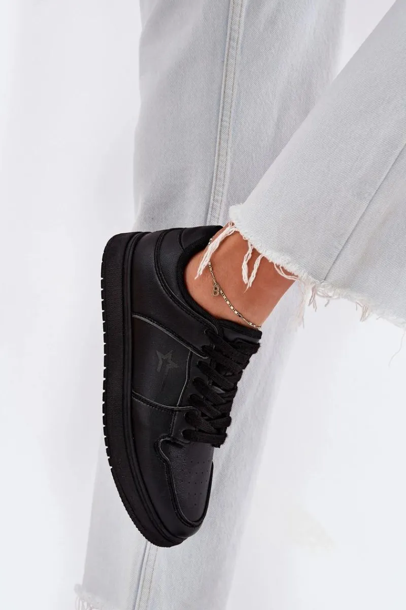 Sneakersy Damskie|Buty Sportowe Big Star>Big Star Shoes Sneakersy Damskie Big Star RR274A242 HI-POLY SYSTEM Czarne Czarny