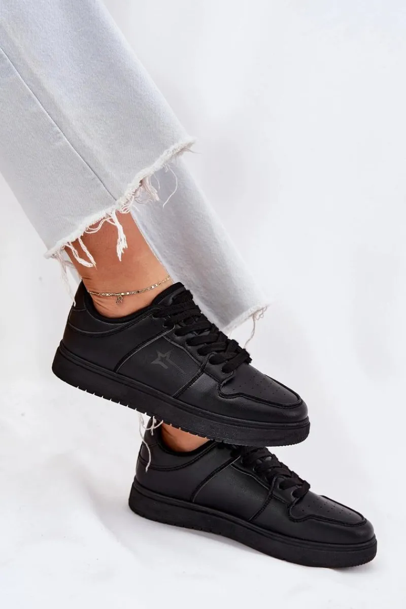 Sneakersy Damskie|Buty Sportowe Big Star>Big Star Shoes Sneakersy Damskie Big Star RR274A242 HI-POLY SYSTEM Czarne Czarny