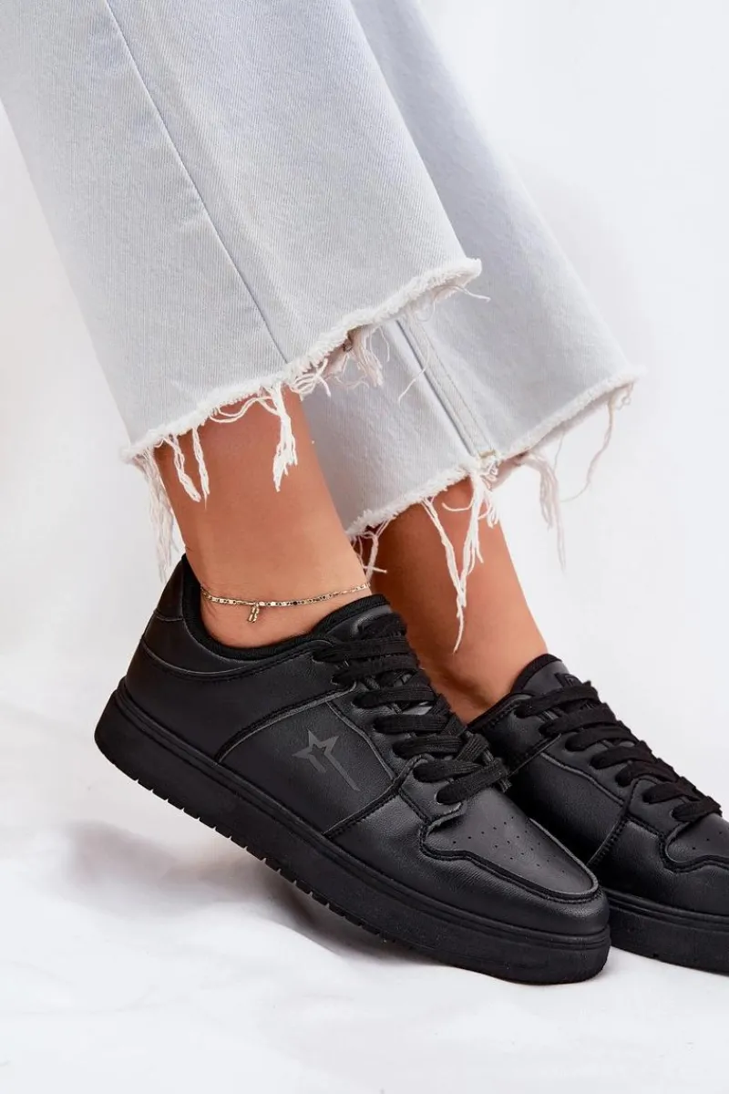 Sneakersy Damskie|Buty Sportowe Big Star>Big Star Shoes Sneakersy Damskie Big Star RR274A242 HI-POLY SYSTEM Czarne Czarny