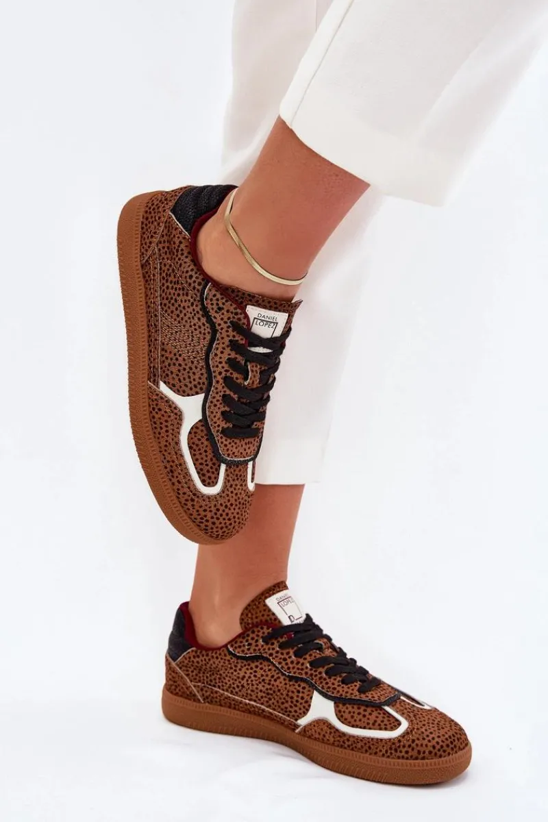 New Daniel Lopez Just Dare Sneakersy Damskie SS2D4016 Camel Brązowy