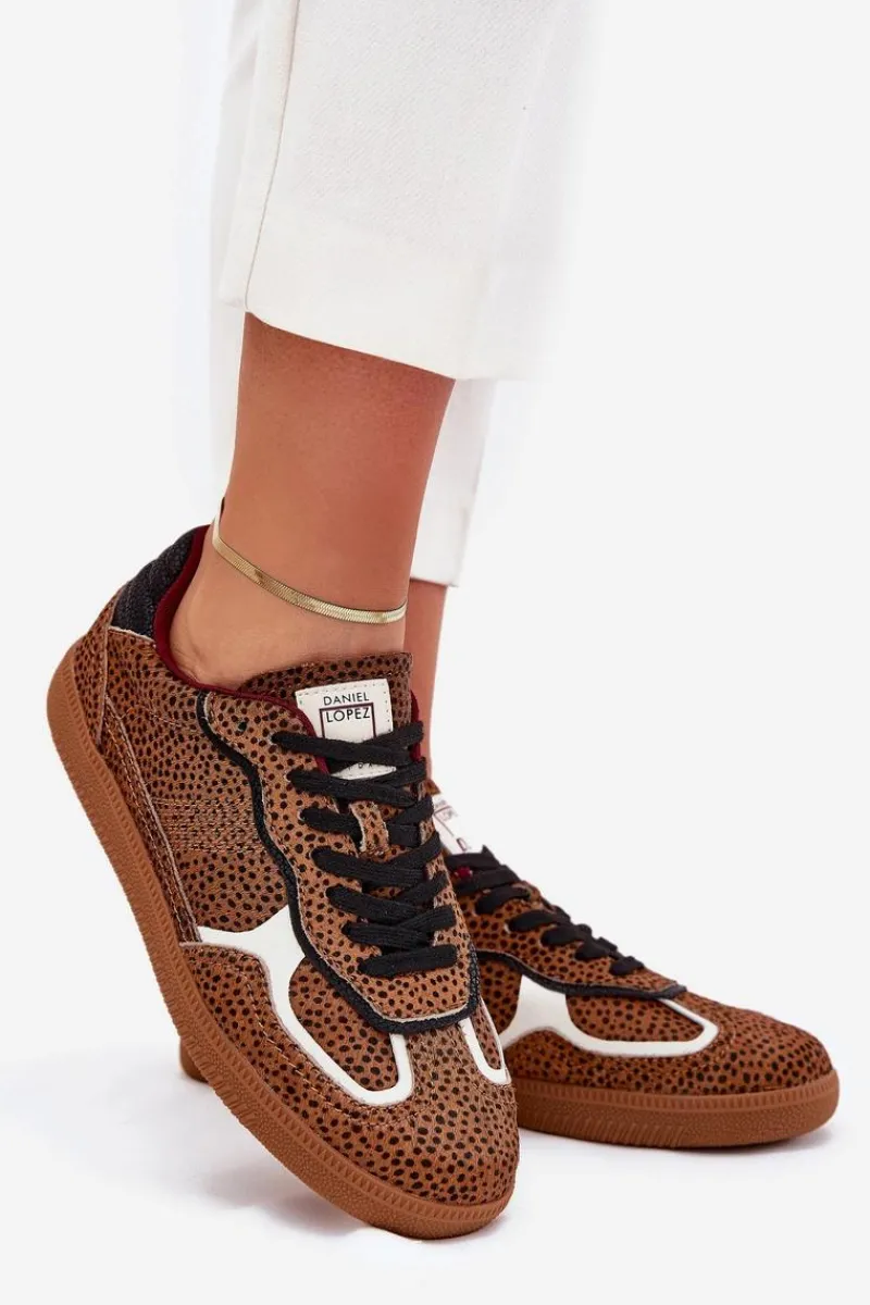 New Daniel Lopez Just Dare Sneakersy Damskie SS2D4016 Camel Brązowy