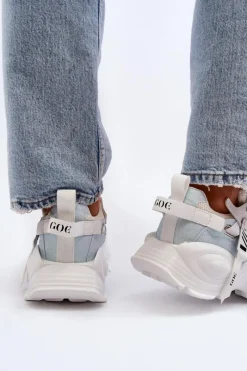 Sneakersy Damskie></noscript>GOE Sneakersy Damskie NN2N4039B Białe