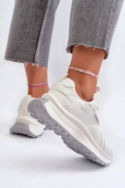 Best Big Star Shoes Sneakersy Damskie HI-POLY SYSTEM Big Star NN274A107 Białe Biały