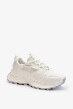 Best Big Star Shoes Sneakersy Damskie HI-POLY SYSTEM Big Star NN274A107 Białe Biały